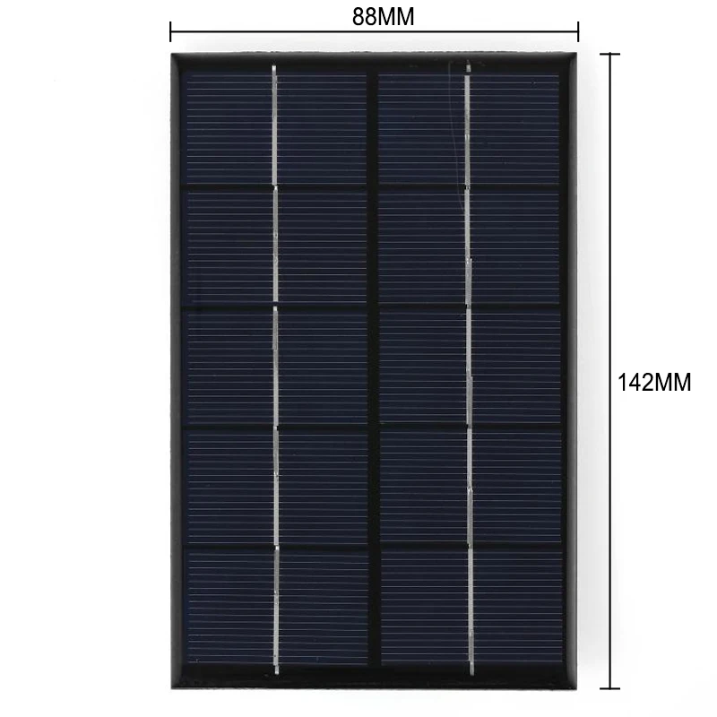 USB Панели солнечные на открытом воздухе 5W 5V Портативный Солнечный Зарядное