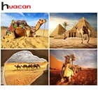 Huacan 5D алмазная живопись, пустынный пейзаж, Настенный декор, алмазная вышивка, мозаика, верблюд, вышитая крестом ручная работа