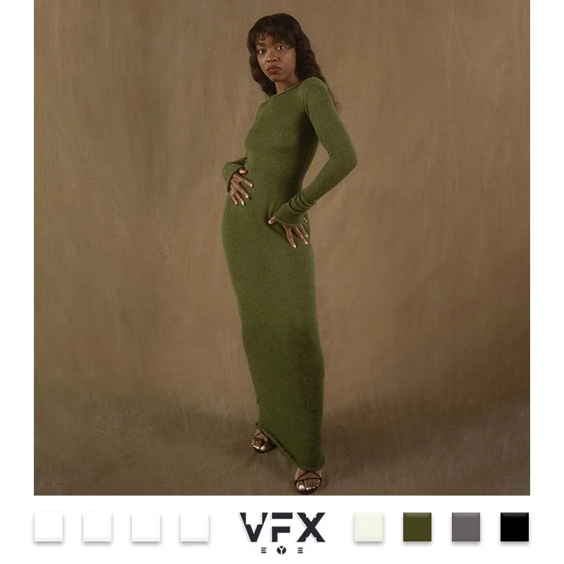 

Winter Christmas Woman Clothing New Year 2022 Elegant Sexy Female Robes Bodycon Dress Long Sleeve Tight Dresses For Women