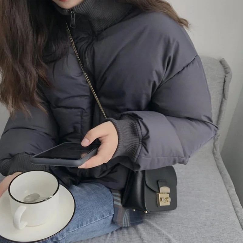 Зимняя и весенняя женская куртка короткая верхняя одежда Женское зимнее пальто с