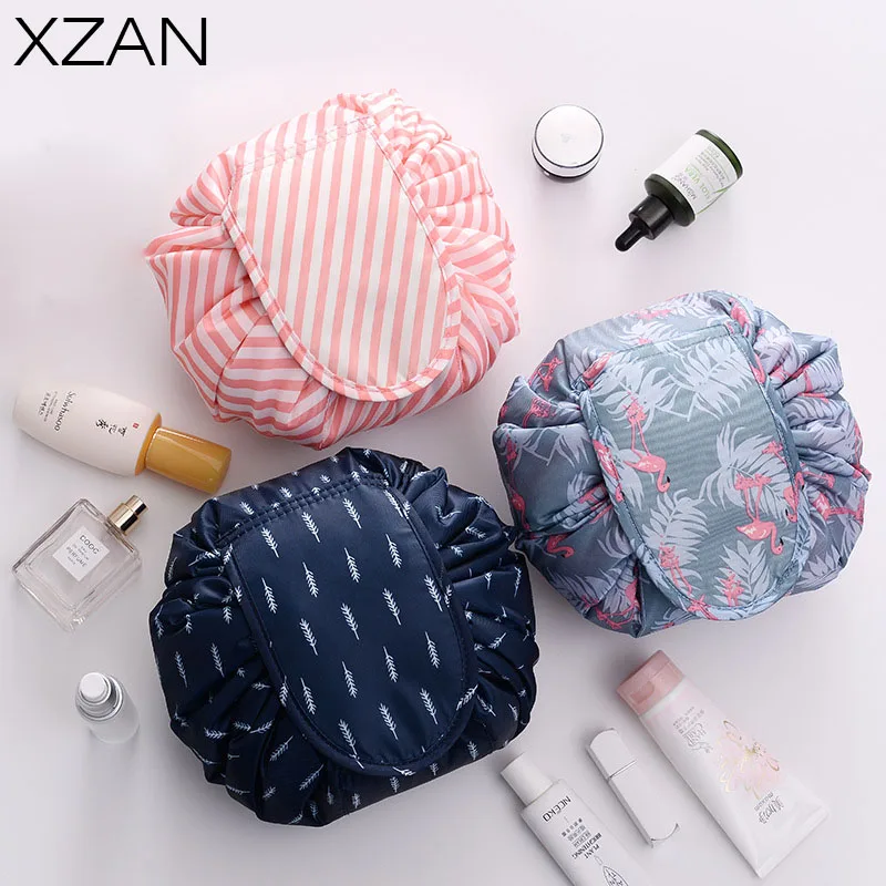 

Lazy Cosmetic Bag Suitable For Autumn Trave Can Store Large-Capacity Drawstring Organizer Makeup Bag Portable Cometic Case