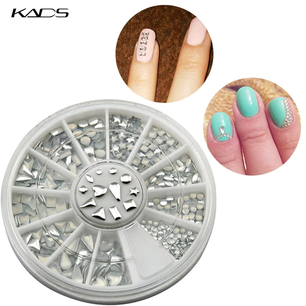 KADS ногтей металлик хлопья искусство украшения 3д аксессуары дизайн шику
