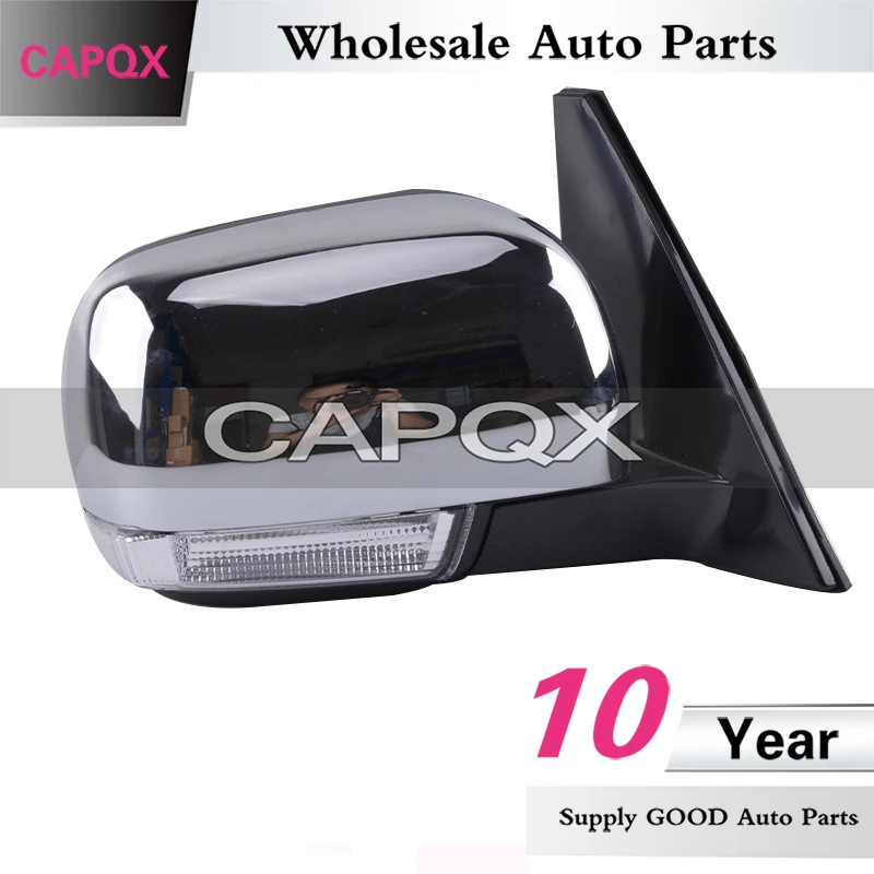 Внешнее зеркало заднего вида CAPQX со светодиодной подсветкой для Mitsubishi Pajero V73 V77 V87