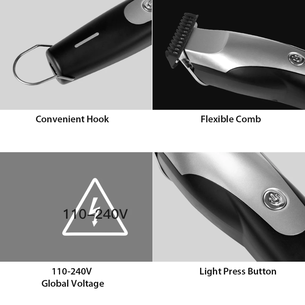 XIAOMI ENCHEN Hummingbird электрическая машинка для стрижки волос USB портотивная Зарядка для бритвы Триммер для волос с 3 волосами 10 Вт низкий уровень шума триммер для волос для мужчин