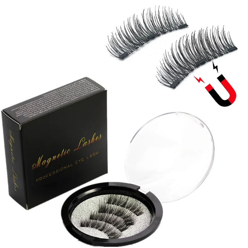 Накладные ресницы на магнитах с 3 магнитами магнитные натуральные накладные