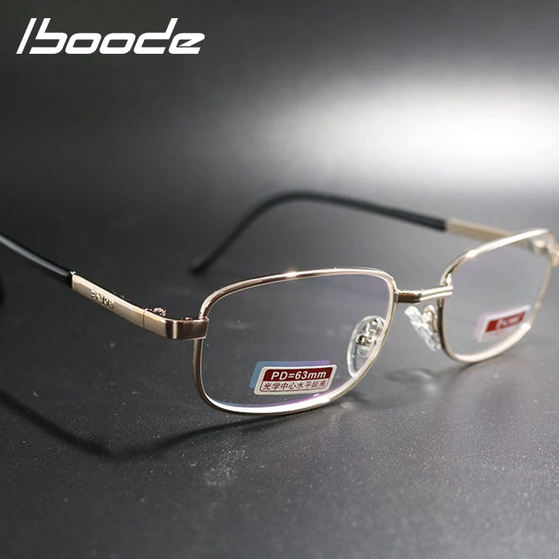 IBOODE очки для чтения es женщин и мужчин квадратные металлические дальнозоркости