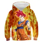 Толстовки Goku с капюшоном из мультфильма Драконий жемчуг Z, толстовки с длинным рукавом для мальчиков и девочек, уличная одежда для детей, одежда для маленьких мальчиков с капюшоном