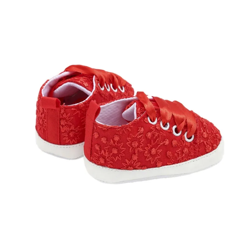 OEAK 2020 новые Новорожденные Кружева Вышивка Тканевая обувь девочка первые ходунки