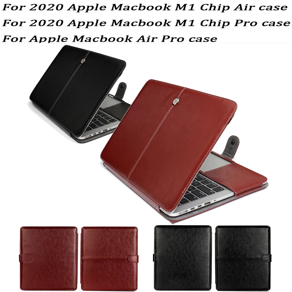 PU Leather Laptop Bag 2022 For MacBook M2 M1 Chip Pro A2338 13 inch Air A2337 Case for mac book 11 12 13 13.3 13.6 14 15 16 inch