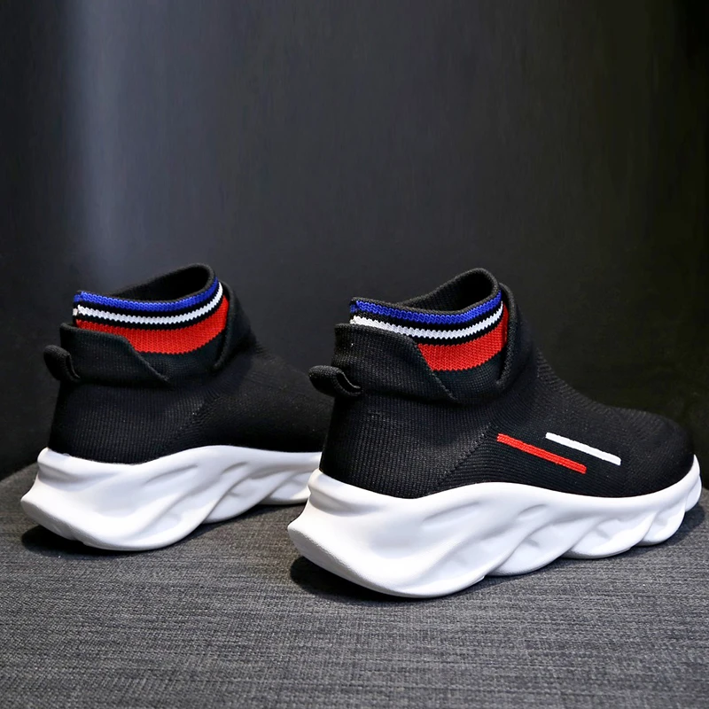 Кроссовки женская и мужская вязаная верхняя дышащая Спортивная обувь носки
