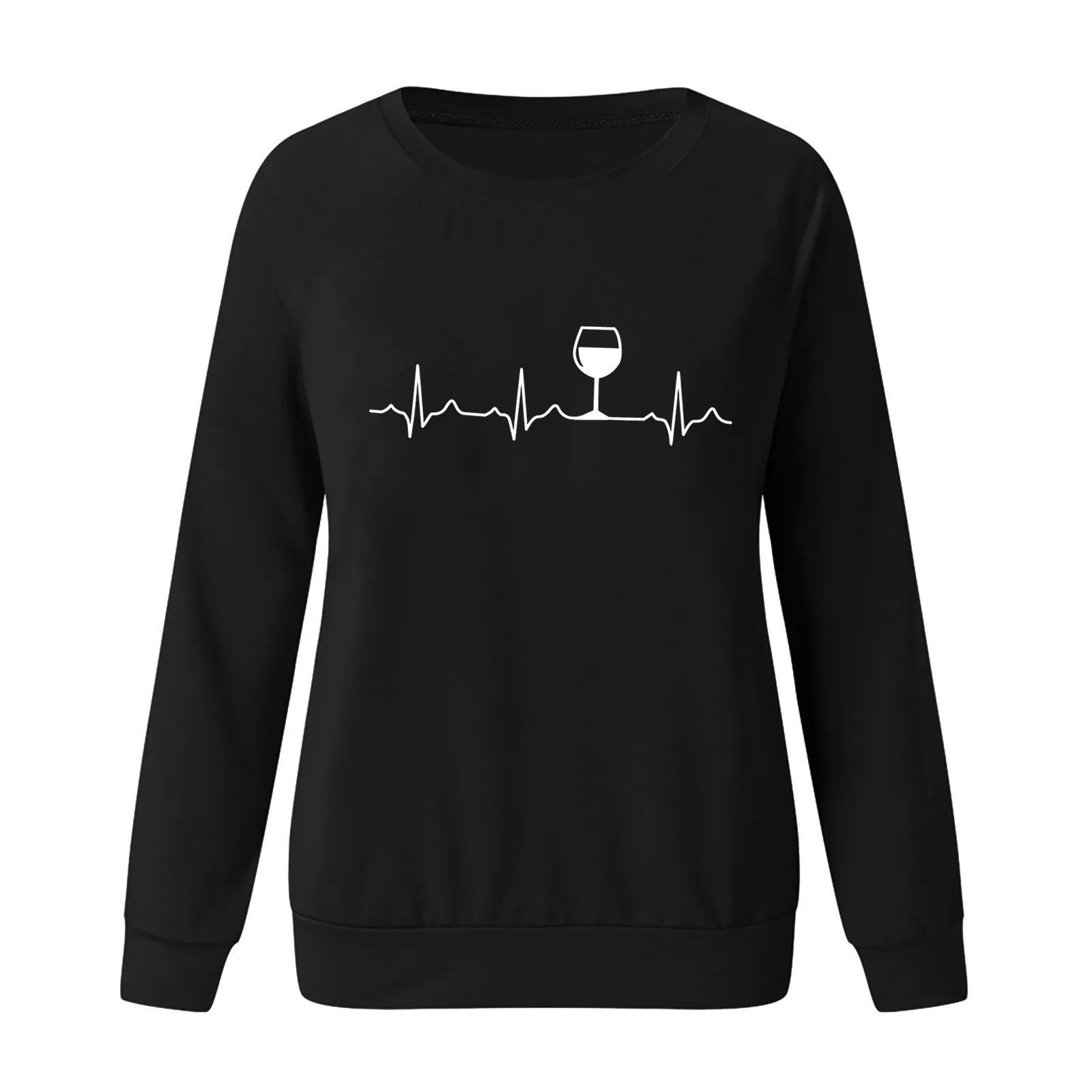 Hoodie Aesthetic Round Neck Sweetshirts Casual Clothes For Women Full Sleeve Ladies Elegant Loose Sweatwear Толстовка Женская