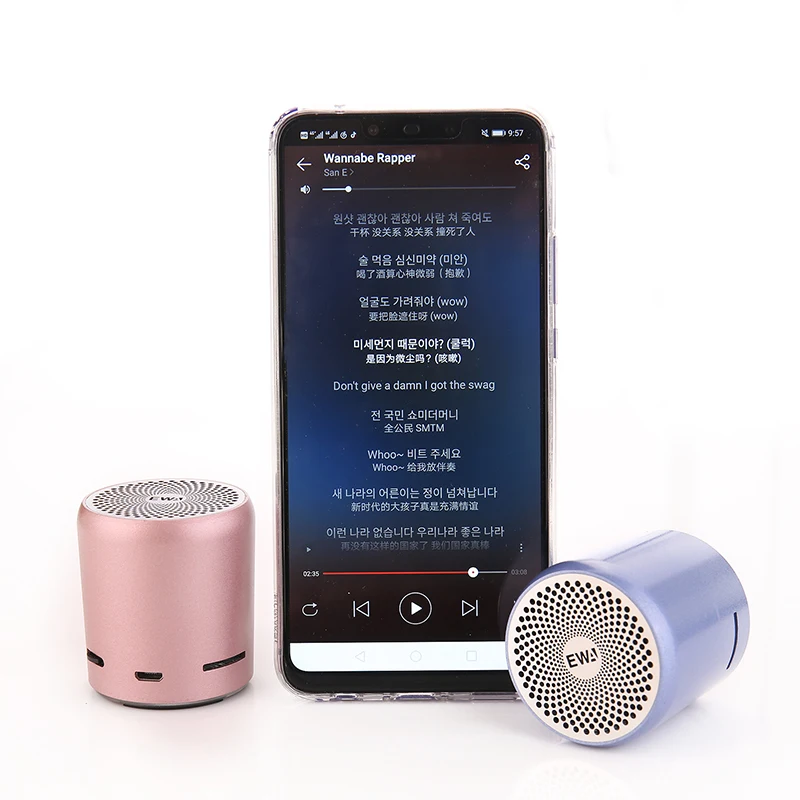 EWA A107S динамик s Портативный bluetooth Металл HIFI мини-динамик TWS беспроводной MP3 музыкальный плеер Сильный Звук SD карта воспроизведения динамик