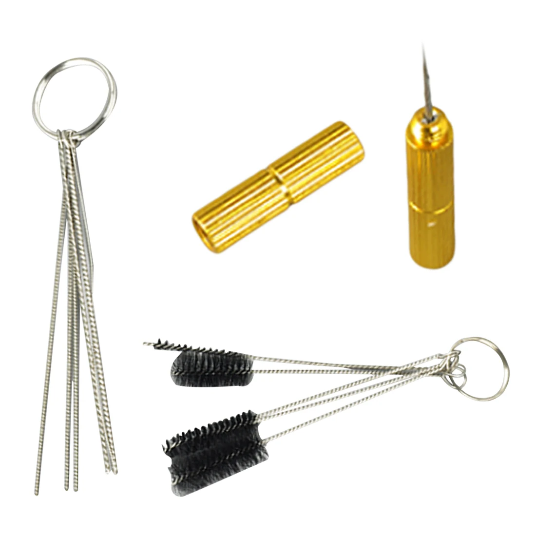 

11pcs Clean Paint Jar Bottle Airbrush Cleaning Pot Glass Air Brush Holder Spray Gun Wash Household Tool Set Needle Nozzle Brush