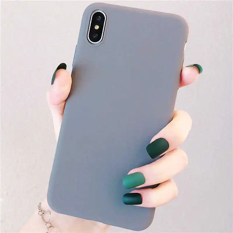 Light gray Матовый Силиконовый чехол для oneplus 7t 7 pro 7pro 6t 6 5t 5 3t 3, мягкий ТПУ песчаник, задняя крышка, не оставляет отпечатков пальцев, чехол fundas - Цвет: Light gray