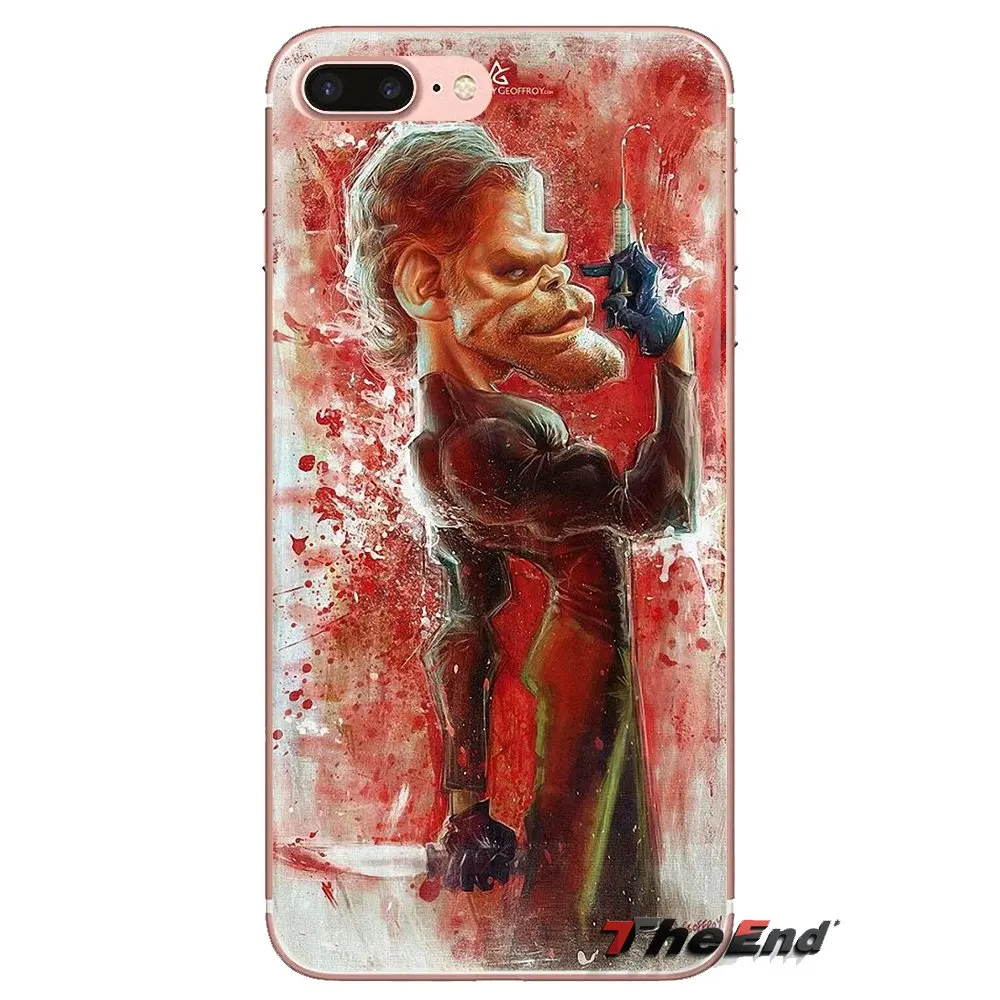 Для Xiao mi 4 5 5s 6 A1 A2 5X6X8 9 Lite SE Pro Max Mix 2 3 2S силиконовый чехол для телефона Dexter Morgan blood cross