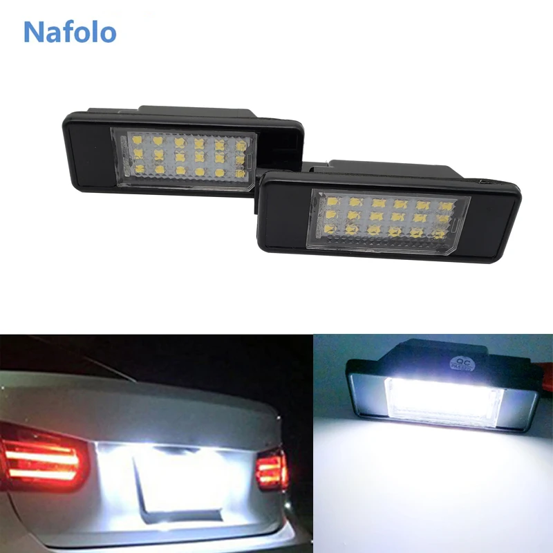 2X светодиодные лампы для номерного знака Citroen C2 C3 C4 C5 C6 PEUGEOT 308 406 407 508 светодиодный