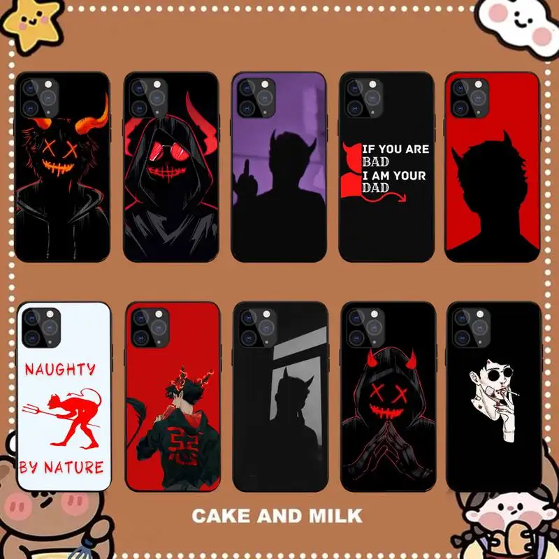 

Devil Bad Boy Anime Phone Case for iPhone 11 12 13 mini pro XS MAX 8 7 6 6S Plus X 5S SE 2020 XR case