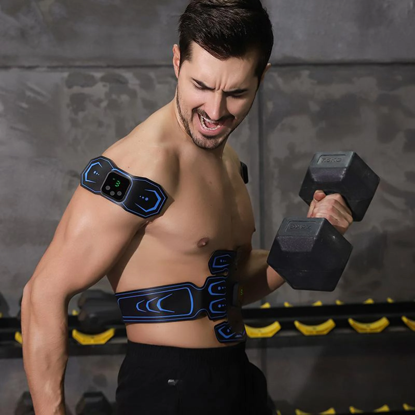

Abs Stimulator, Rechargeable Fitness Training Gear for Abdomen/Arm/Leg Training