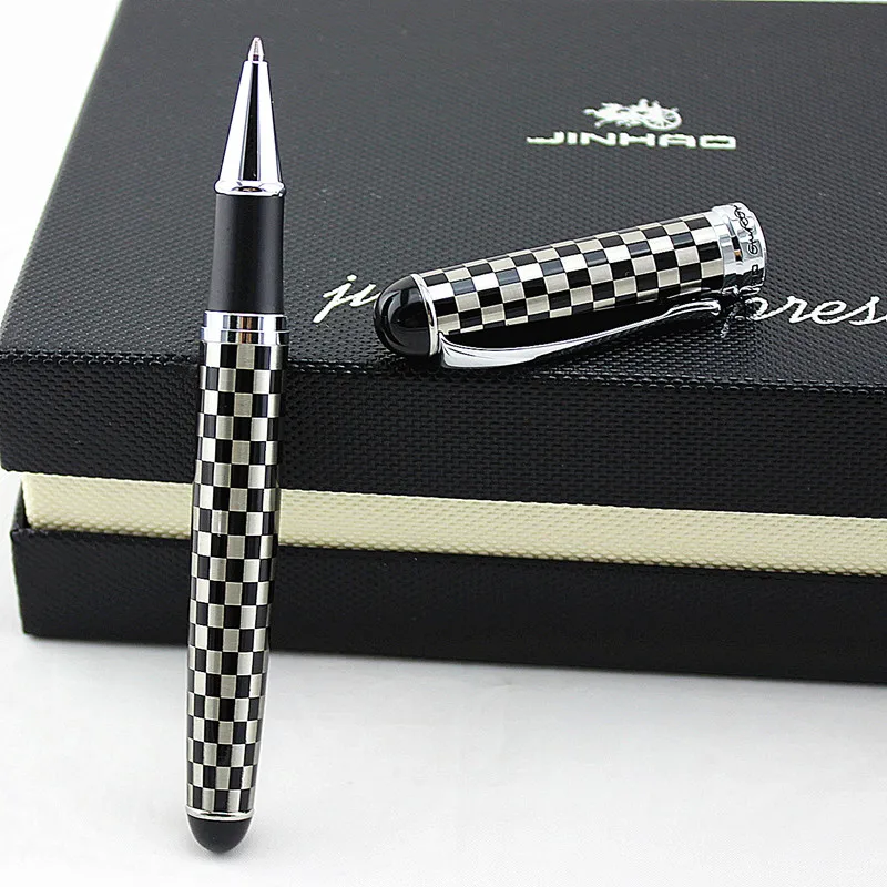 Jinhao 750 Черная Ручка-роллер с шероховатой поверхностью, 10 цветов, высокое качество, роскошные канцелярские принадлежности для офиса и школы