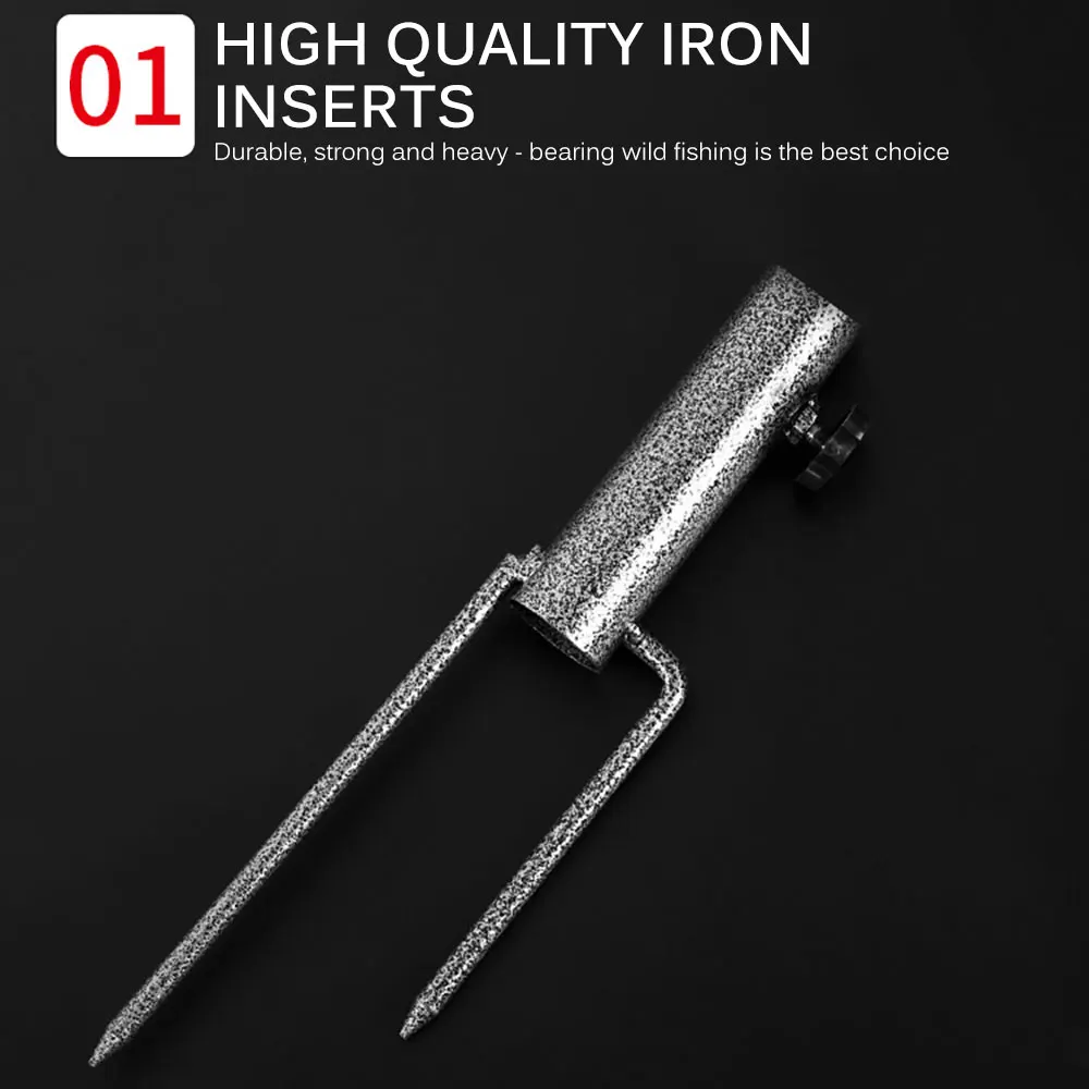 

Outdoor Parasol Ground Plug Umbrella Ground Plug With Two Forks Suitable For Garden, Beach And Other Outdoor Activities