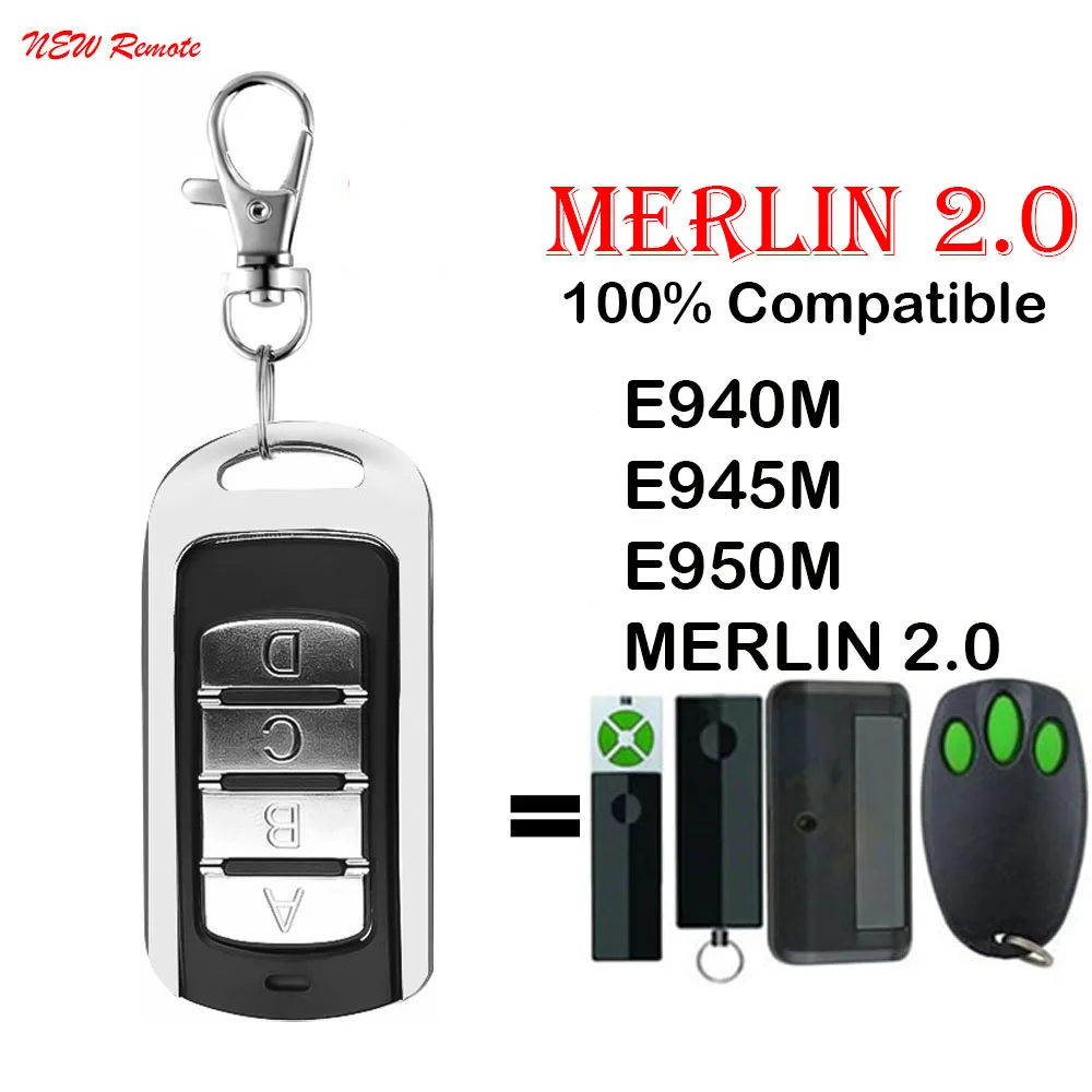 Пульт дистанционного управления для гаражных дверей MERLIN 2 0 E940M E945M E950M совместим с