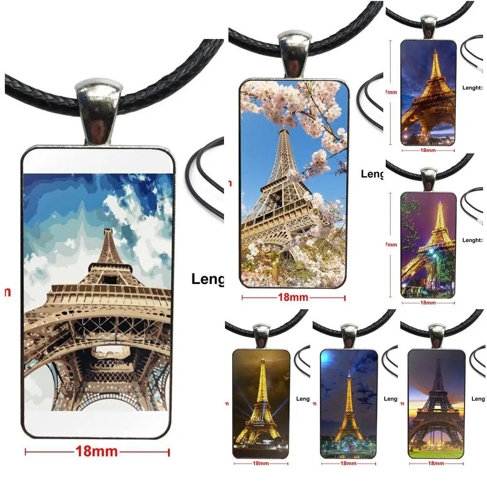 Стеклянный чокер с кабошоном подвеска украшение из искусственной стали для