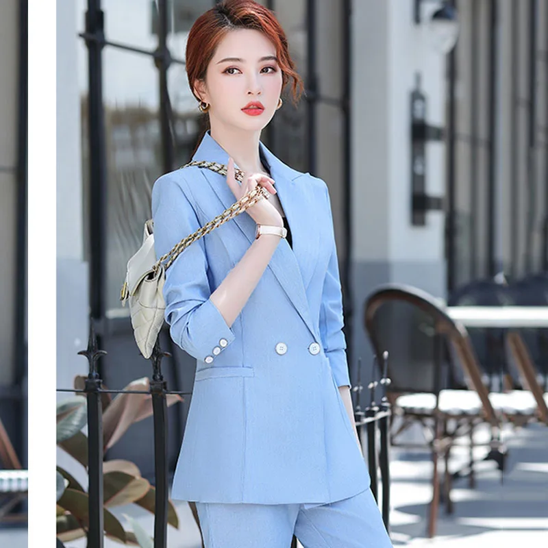 1 шт. Женский приталенный Блейзер размера плюс пальто осень 2020 хлопковая смесь с