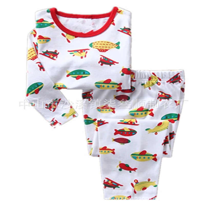 Новинка комплекты одежды для маленьких мальчиков модные детские пижамные