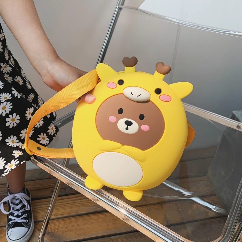 Школьный ранец с мультипликационным рисунком Детские Силиконовые рюкзаки