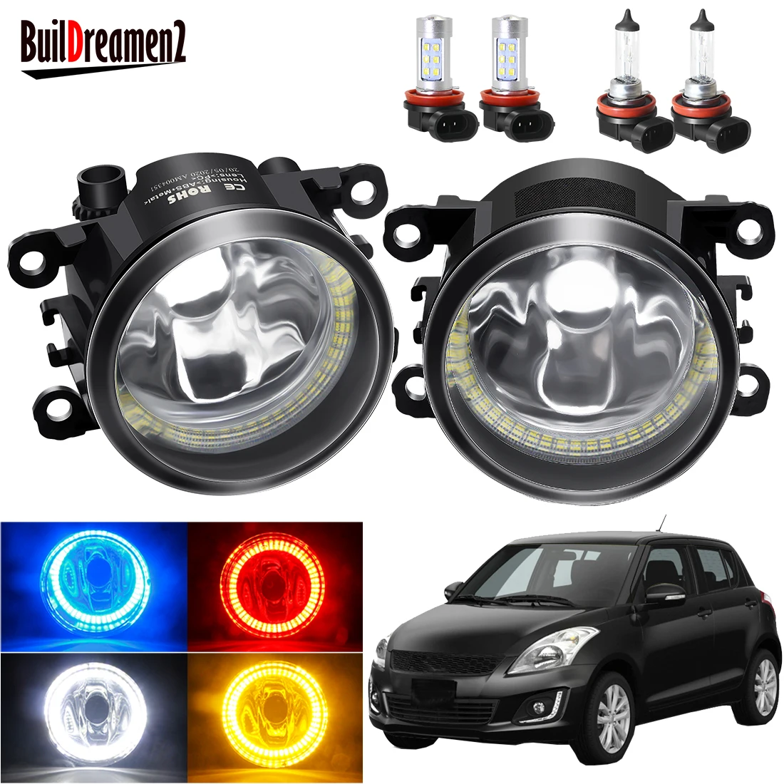 Противотумансветильник Angel Eye в сборе для Suzuki Swift MZ EZ Hatchback 2005-2015 автомобильные