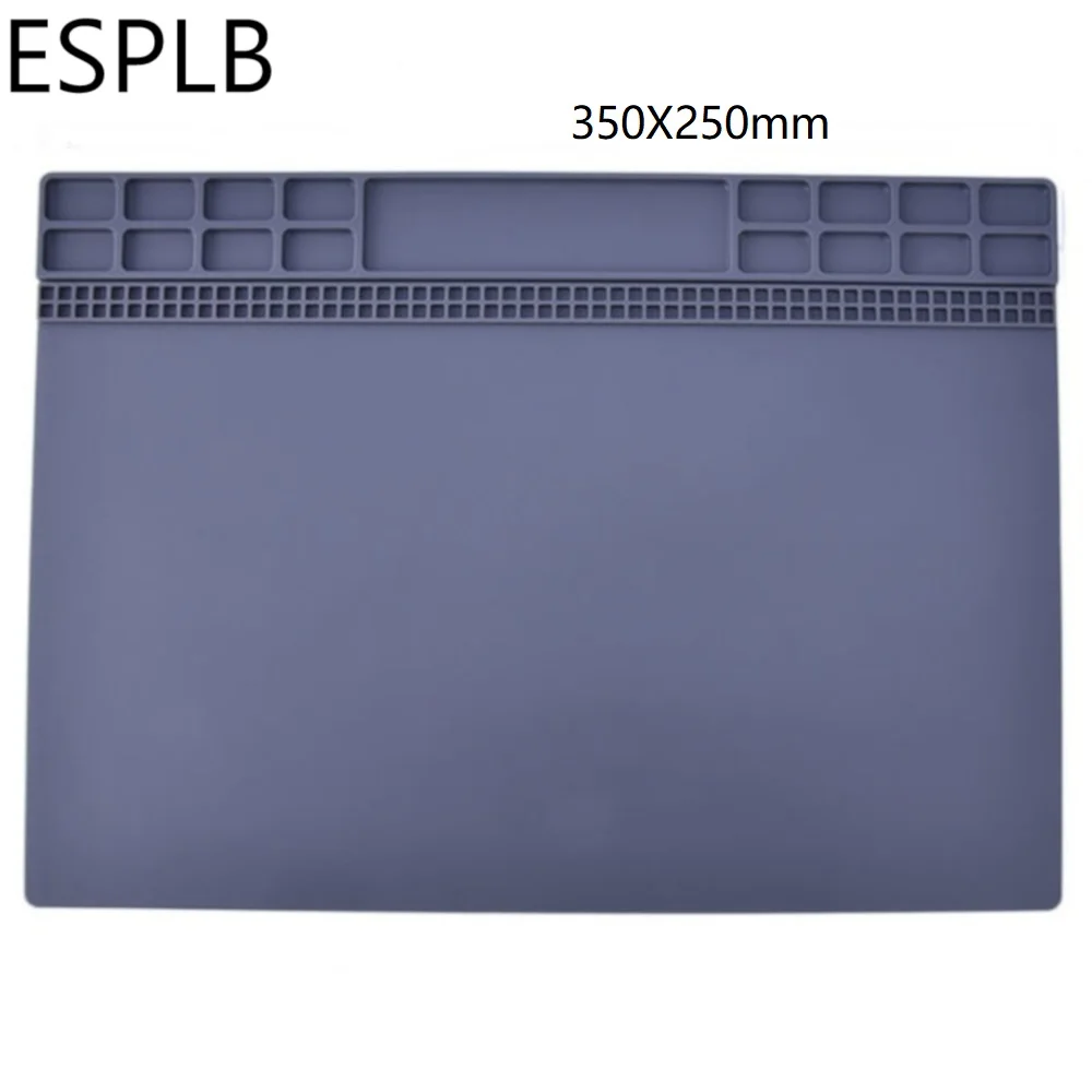 Силиконовый рабочий коврик ESPLB теплоизоляционный для паяльной станции размер 405