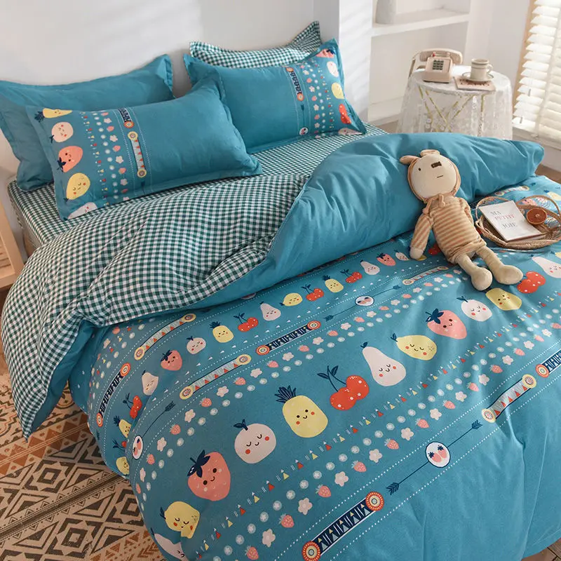 Комплект постельного белья для мальчиков и девочек модное белое зеленое