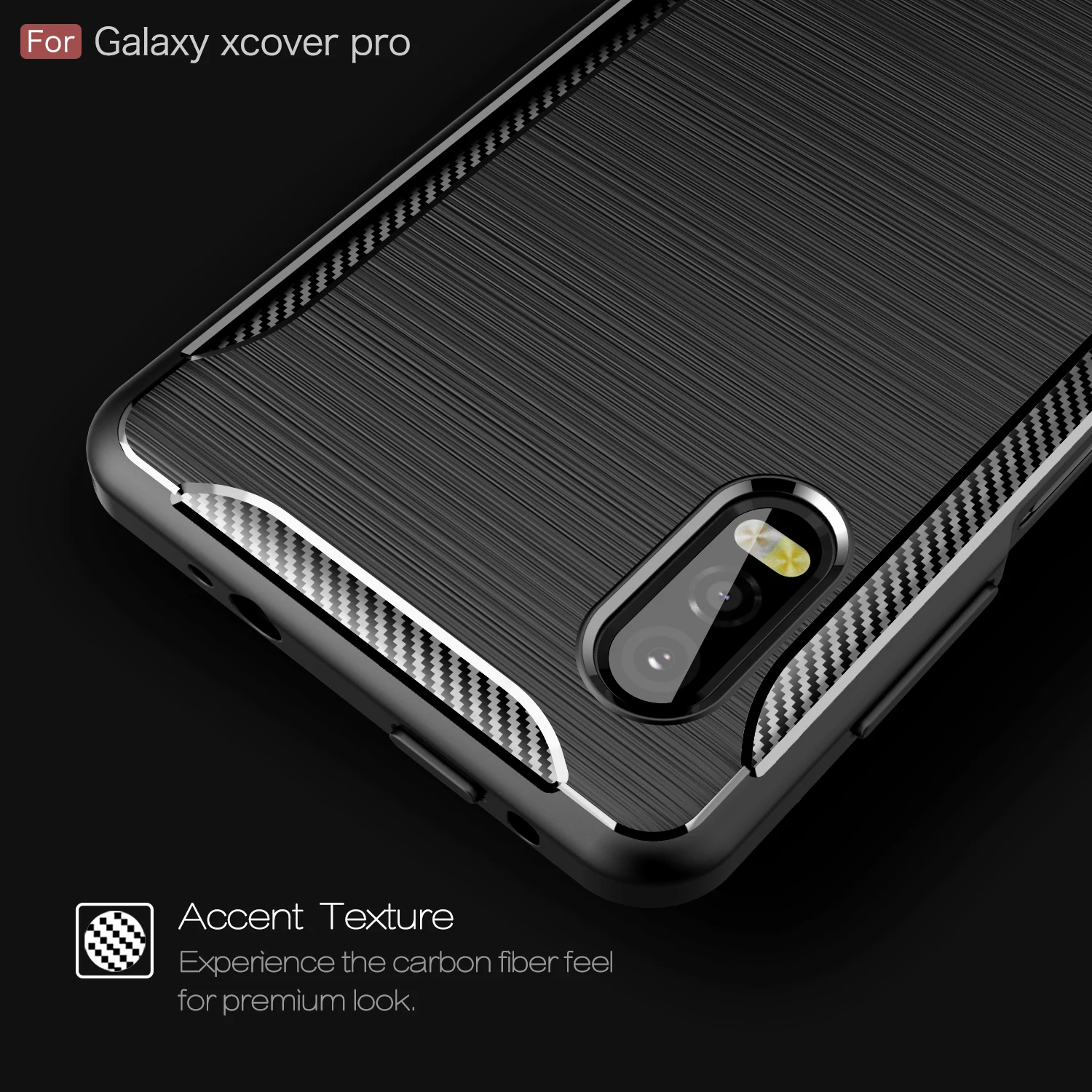 Новый чехол для телефона из углеродного волокна Samsung Galaxy Xcover Pro противоударный