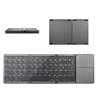 Английская Складная мини-клавиатура B033, беспроводная Bluetooth-клавиатура с тачпадом для Windows, Android, IOS