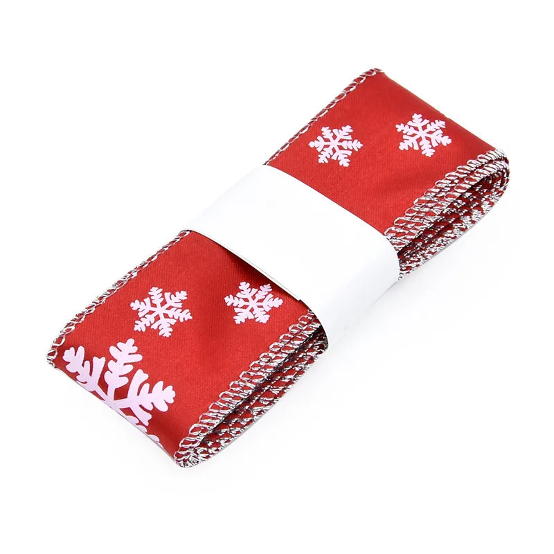 2019 Рождественская лента DIY рождественская ель украшение пряжа Снеговик Снежинка