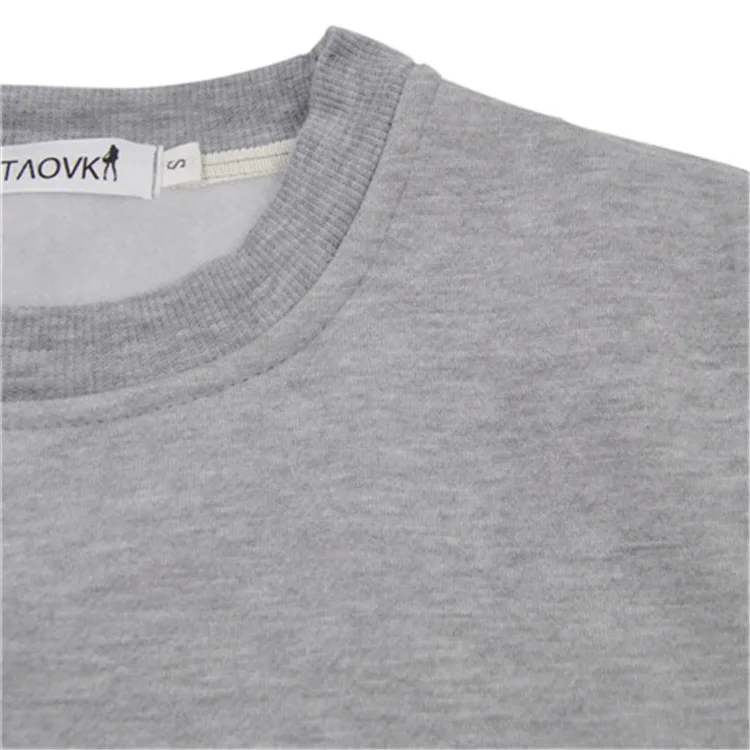 Женский Повседневный костюм TAOVK толстовка с длинным рукавом и круглым вырезом