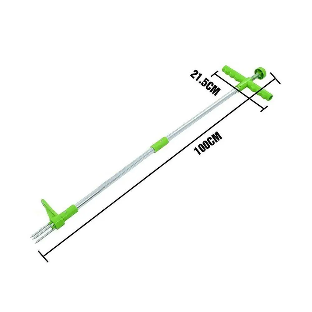 

Root Remover Outdoor Killer Tool Portable Weed Puller Claw Weeder Manual Garden Lawn Long Handled Aluminum Stand Up Lightweight