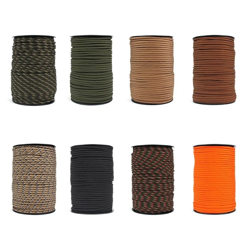 

100M 4mm 9 Stand Cores Rope with MTB Bicycle Shocks Titanium Bike Cycling Coil Spring Suspension Shock Shox