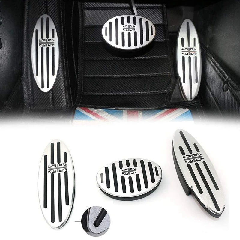 

Union Jack At Auto Aluminum Pedal Cover for Mini Cooper 2010-2018 F54 F55 F56 F57 F60 R55 R56 R57 R58 R59 R60 R61