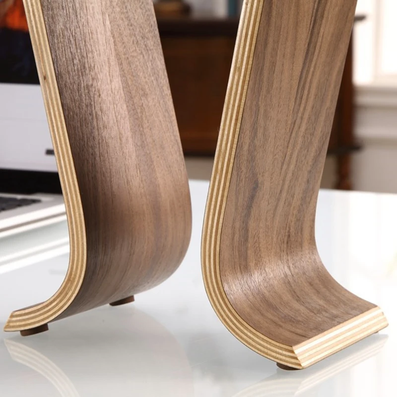 

U Shape Headphone Stand Universal Headset Holder Display Wood Headphone Rack for Headset Desk Display Shelf Rack Hanger Stand