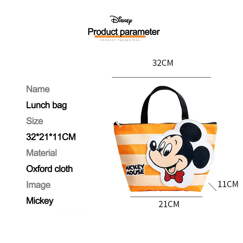 disney mickey mouse donald duck canvas bag shoulder outdoor storage bag women lunchbox picnic supplies insulated cooler bags free global shipping