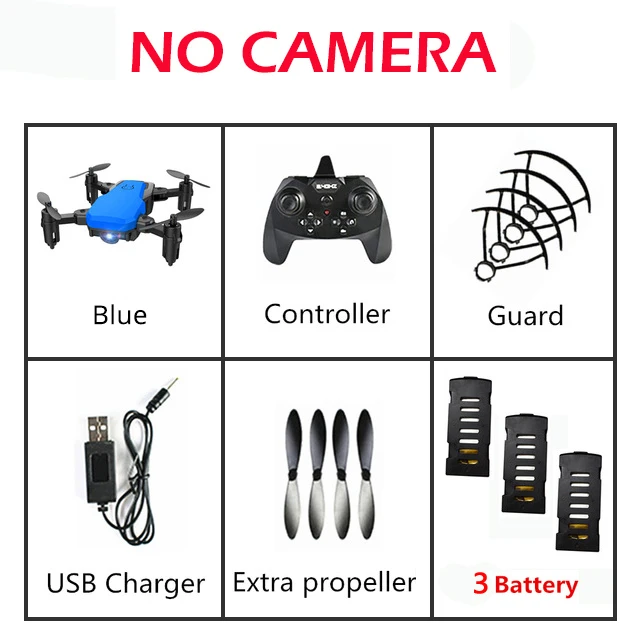 NO Camera 3 Battery SG800 Дрон 2,4G FPV мини селфи Дрон RTF с Wifi камерой HD микро Радиоуправляемый квадрокоптер VS S9 S9W E58 E61 Дрон - Цвет: NO Camera 3 Battery