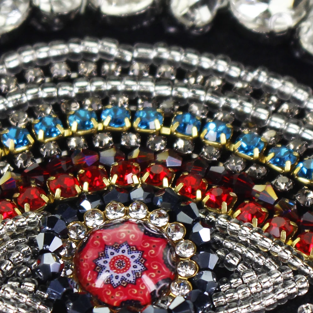 Глазные нашивки Стразы бисером мотивы Кристалл бахрома металлическая