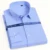 Мужская классическая Базовая рубашка, однотонная/в полоску, с одним накладным карманом - изображение