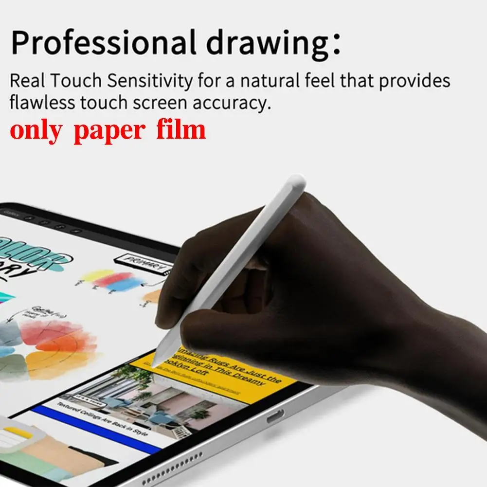 

Paper Screen Protector, Such As Film Matte PET Anti-glare Painting, Suitable For Apple IPad 9.7 Pro 10.5 Mini Face ID 11 12.9 Ne