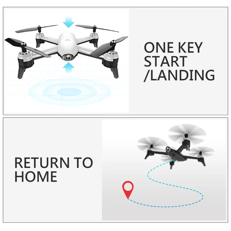 

RC Drone SG106 720P/1080P/4K Single/Dual Camera Optical Flow Portable Aerial Remote Control Aircraft RC Quadcopter J60B