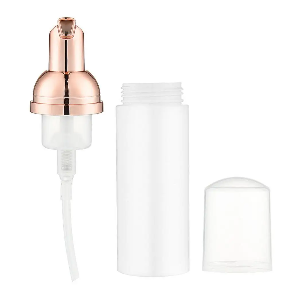 5pcs 60ml Plastic Foam Pump Bottle Refillable Empty Cosmetic Lashes Cleanser Soap Dispenser Shampoo With Golden | Красота и здоровье