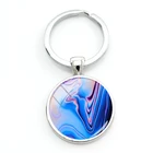 Цепочка для ключей TAFREE с абстрактным камнем и Веной, 25 мм