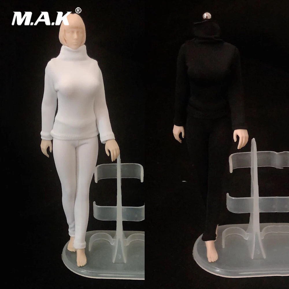 

В наличии 1/12 весы женской фигуры одежда с высоким, плотно облегающим шею воротником; Колготки для младенцев; Одежда белый/черный Цвета для 6 ...