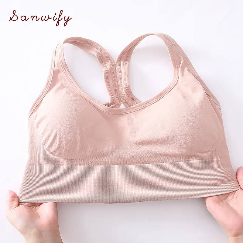 

New Rear-breasted Adjustable Shockproof Gathering Running Women Sports Bras Fitness Gym Yoga Workout Bra Sports Bra Top